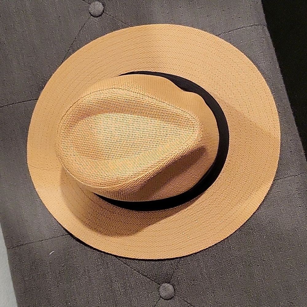 Nwt..Tan and black fedora  hat